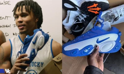 Kentucky fan and best selling music artist Drake gifts the Kentucky basketball team special edition NOCTA Glides.