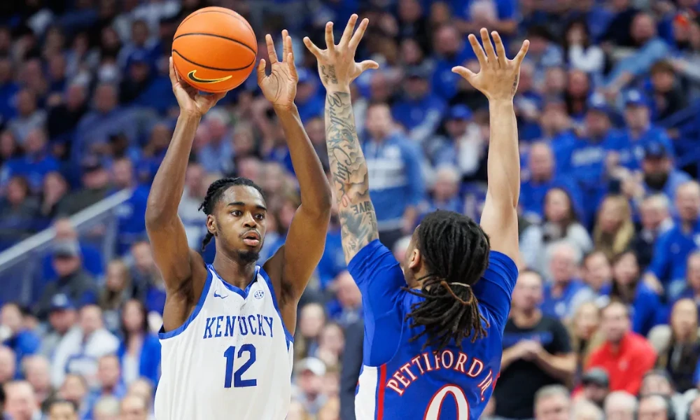 What channel is the Kentucky basketball game vs. Kansas on?