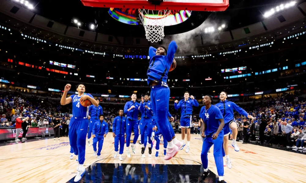 The Kentucky Wildcats play Stonehill College in the Wildcat Challenge at Rupp Arena.