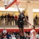 Kentucky basketball recruiting prospect AJ Dybantsa going up for a dunk,
