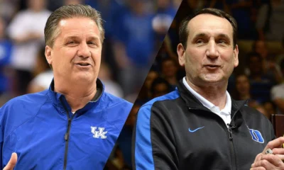Kentucky coach John Calipari calls out Mike Krzyzewski for copying his one-and-done approach.