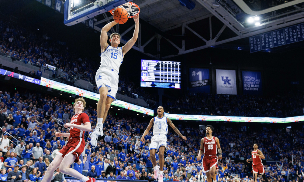 The Kentucky Wildcats dominated Alabama in a 117-95 win.