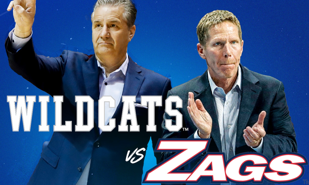 The Kentucky Wildcats and Gonzaga Bulldogs will face off in Rupp Arena in the second game of a six game series.