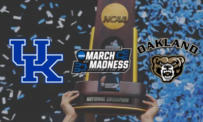The Kentucky Wildcats will take on the Oakland Golden Grizzlies in the first round of the 2024 NCAA Tournament.