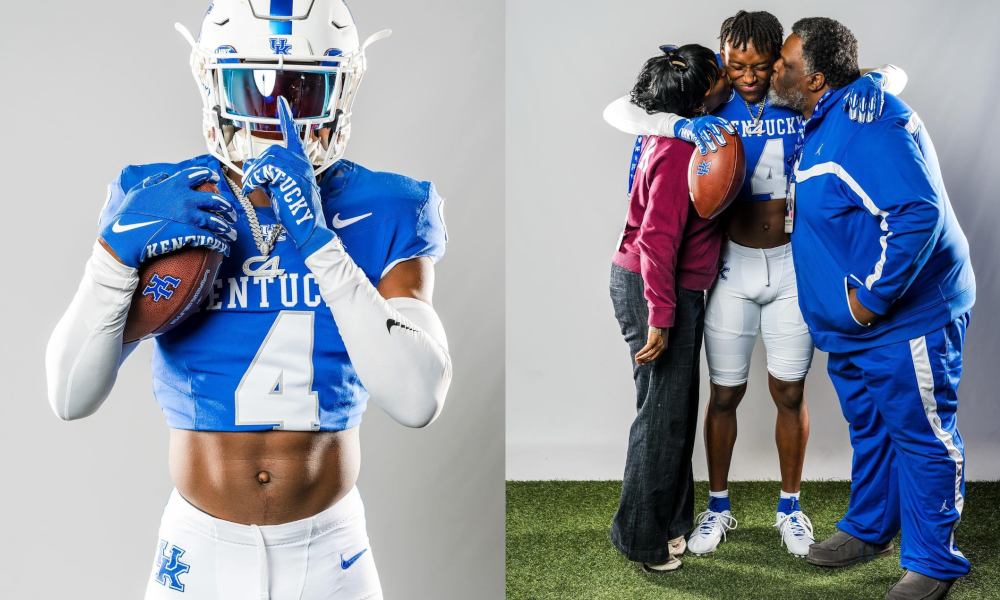 2025 Four-star safety Martels Carter Jr commits to Kentucky Wildcats over Auburn, Colorado, and Louisville.