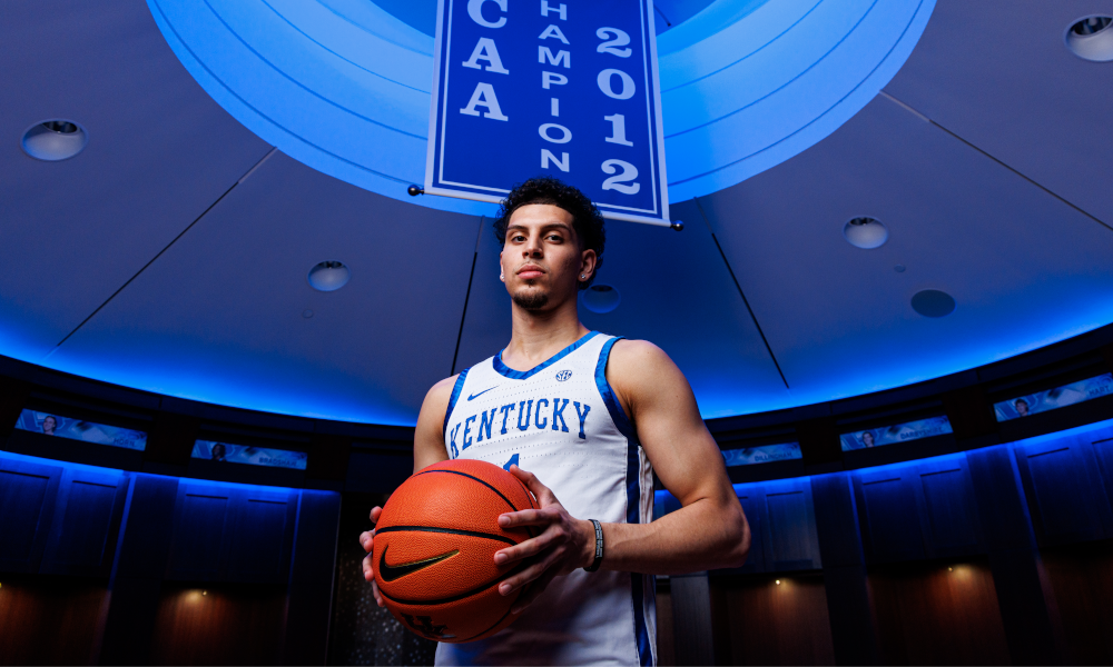 Kentucky Wildcats guard Koby Brea has been listed as the top three-point shooter in the country for the 2024-25 college basketball season.