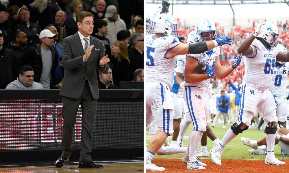 Former Kentucky basketball coach shares positive message with the Kentucky football team after an upset win over Ole Miss.