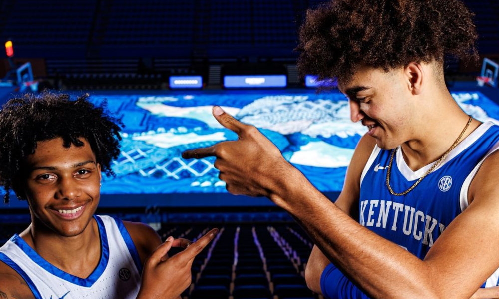 Five-star Kentucky commit Malachi Moreno is helping the Wildcats recruit one of the top point guards of the 2025 class Acaden Lewis.