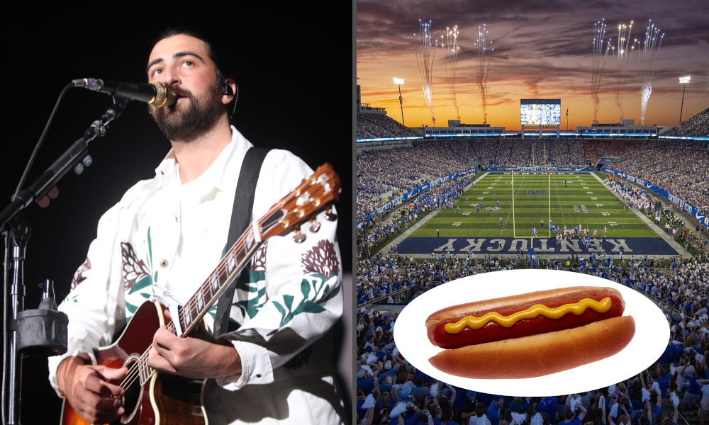 A Kentucky football fan stole music artist Noah Kahan's wallet at an airport and purchased 15 overpriced hot dogs.