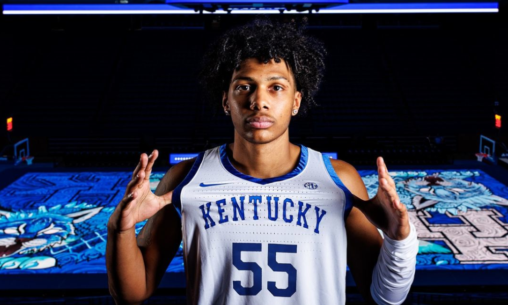 2025 four-star point guard prospect Acaden Lewis has announced his commitment to Mark Pope and the Kentucky Wildcats.