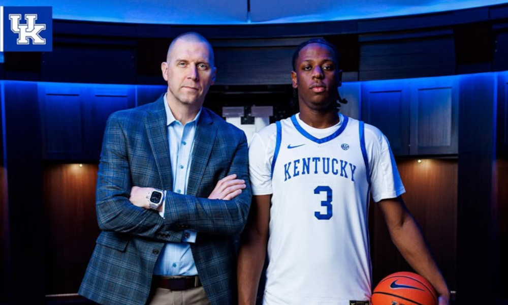 Mark Pope says Justin McBride gives him "Julius Randle vibes." The James Madison transfer has shed 10+ lbs and is a Kentucky basketball early surprise.