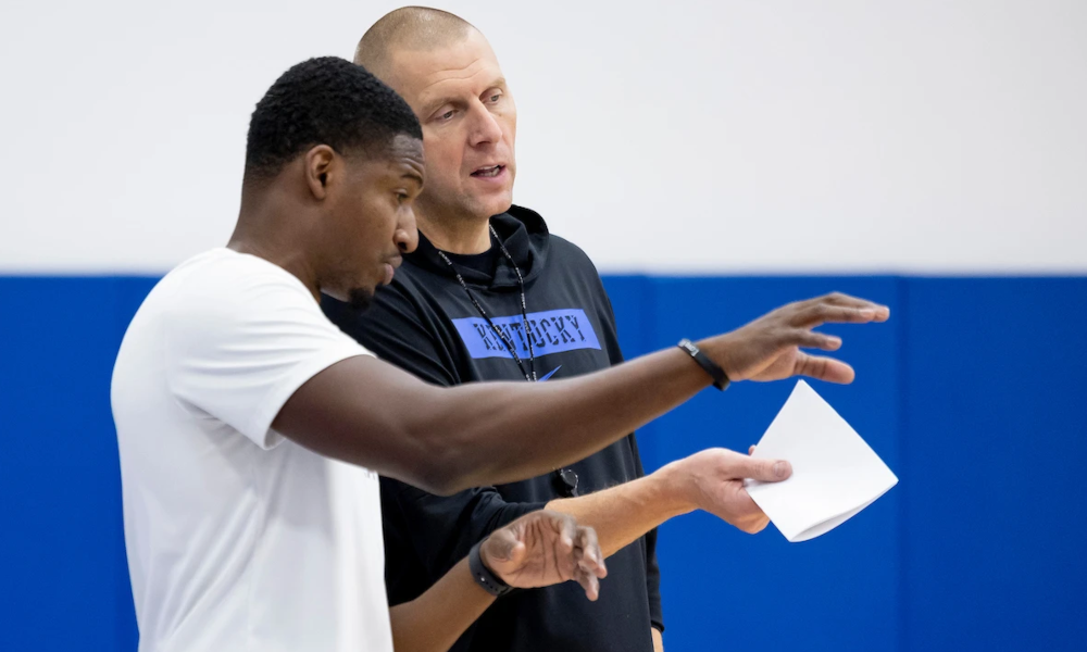 Mark Pope isn't rushing to fill Kentucky's final assistant coach opening, saying pending NCAA rules on international players could shift his plans.