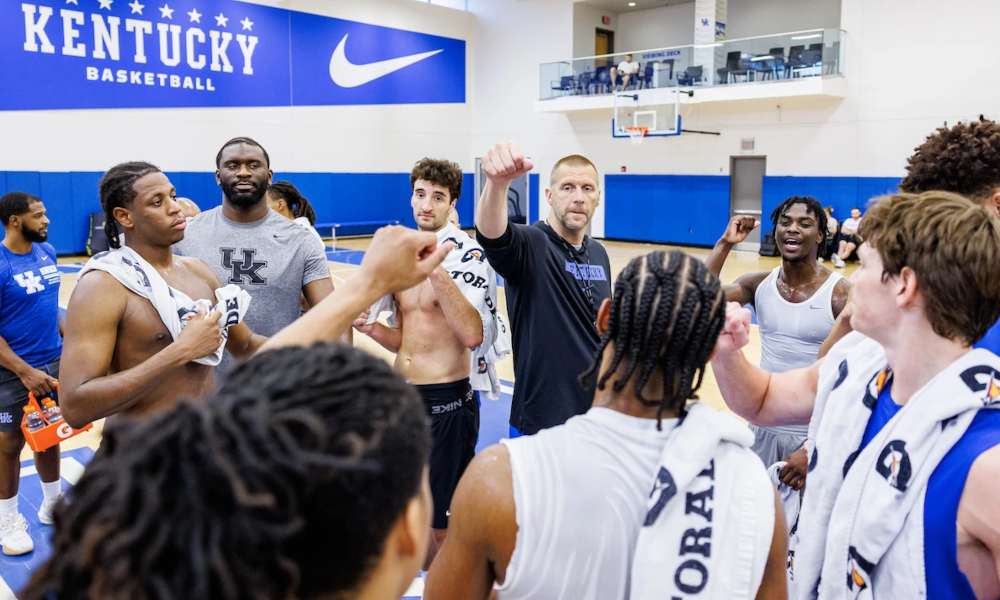 Mark Pope opens up on Kentucky Basketball's final roster spot, emphasizing fit over hype as the Nikola Kusturica recruitment nears a decision.