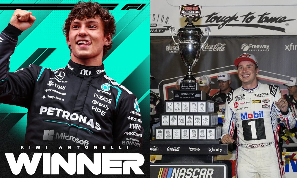 Kimi Antonelli ends Italy’s 60-year wait at Monza, while Christopher Bell wins the Southern 500 and Scott McLaughlin closes IndyCar’s season with a victory.